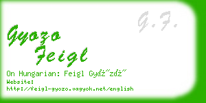 gyozo feigl business card